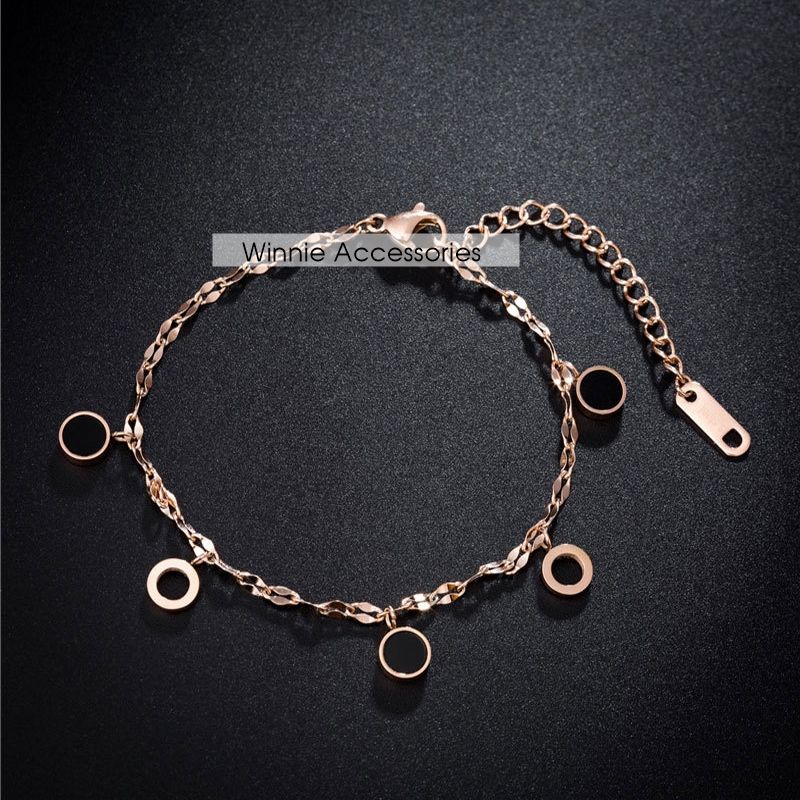  Lắc chân titan Black Twist 
