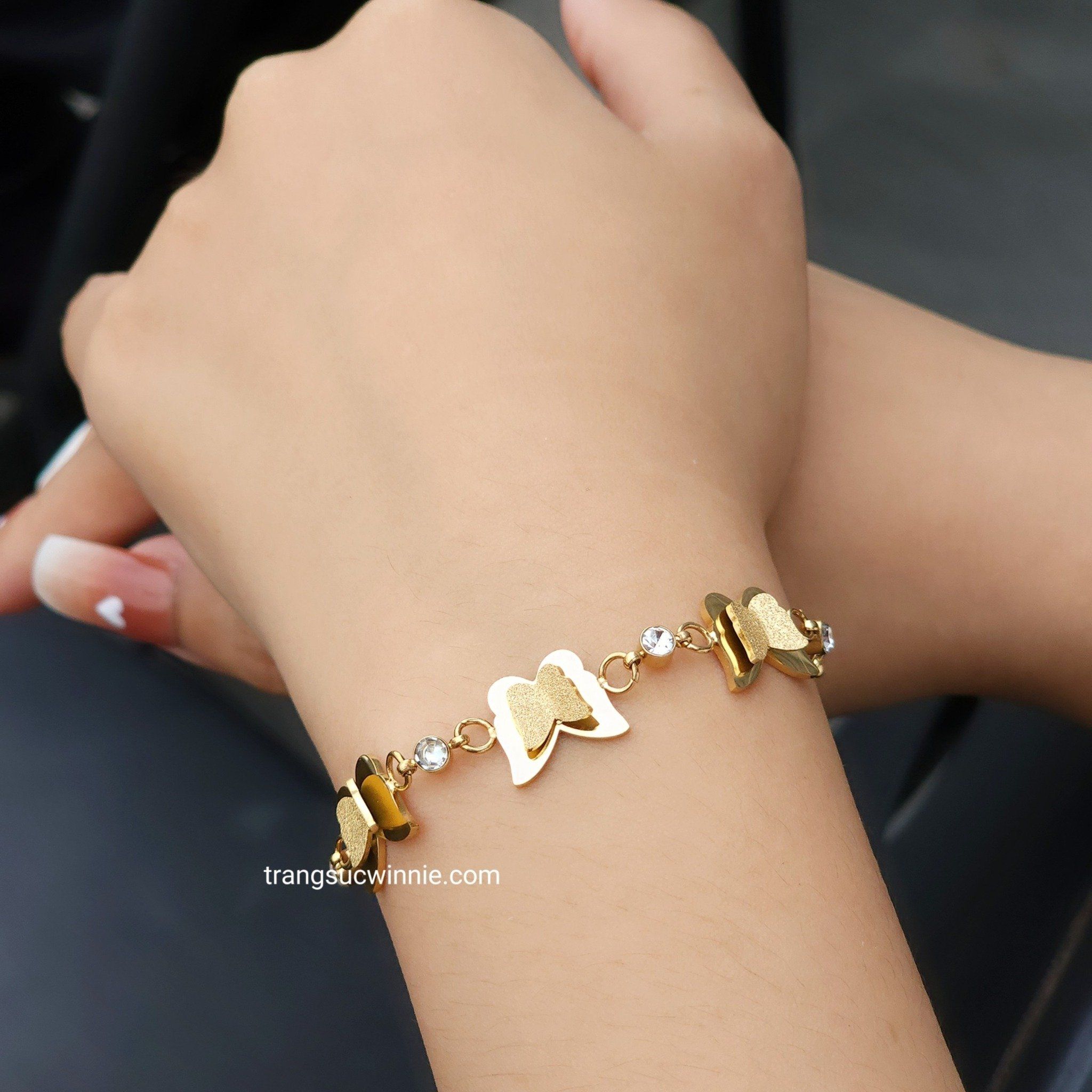  Lắc tay titan Bướm matte tide 