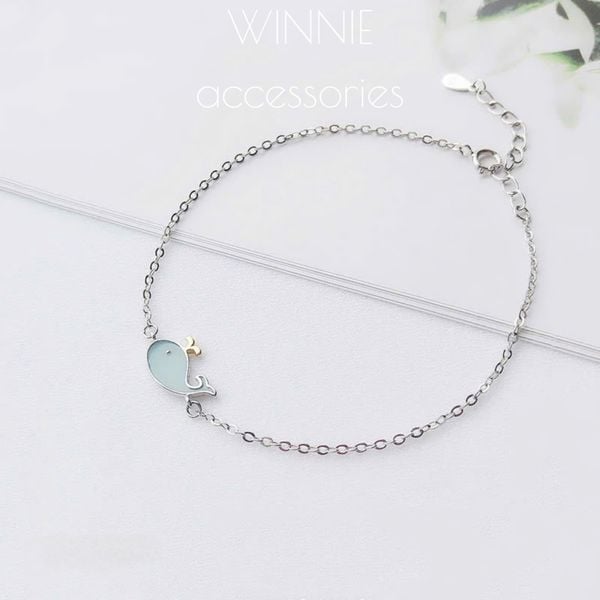  Lắc tay Bạc S925 Cá Voi 
