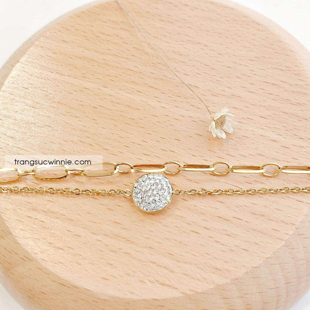  Lắc tay titan Chain Charm VG 