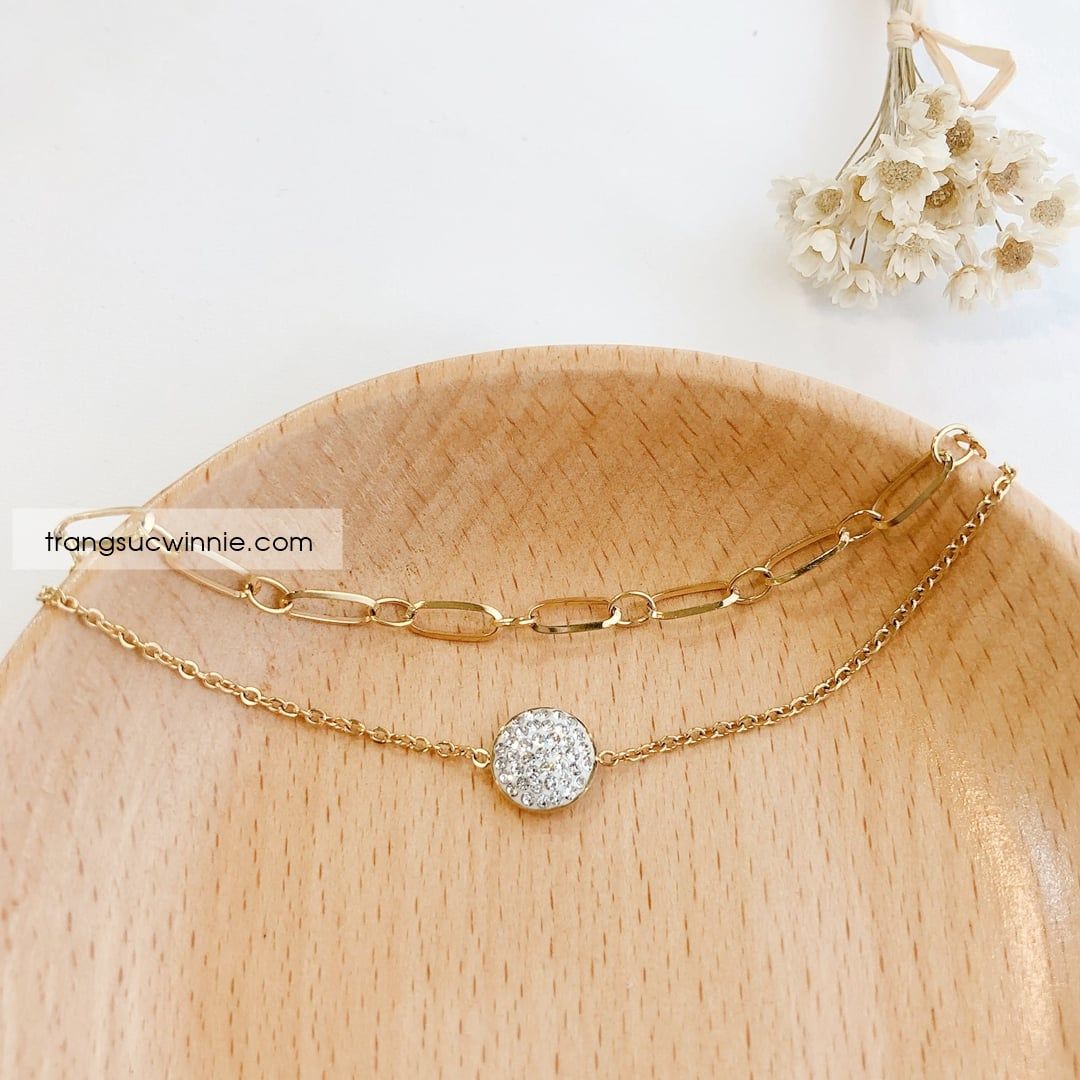 Lắc tay titan Chain Charm VG 