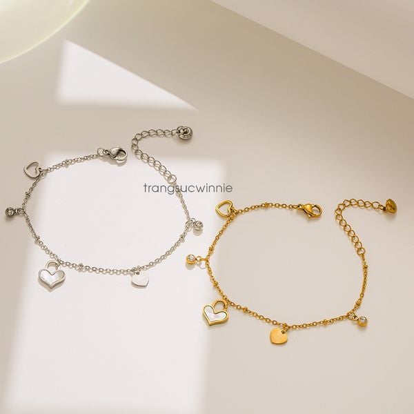  Lắc tay Charm heart 