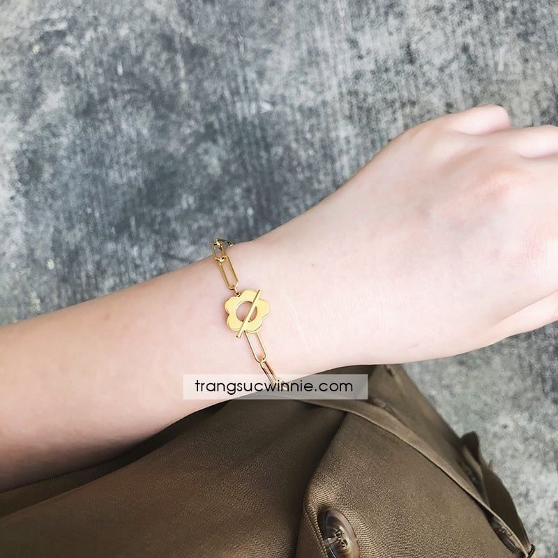  Lắc tay titan Cherry blossom OT VG 