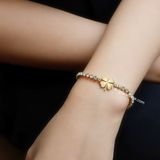  Lắc tay titan Clover diamond 