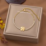  Lắc tay titan Clover diamond 