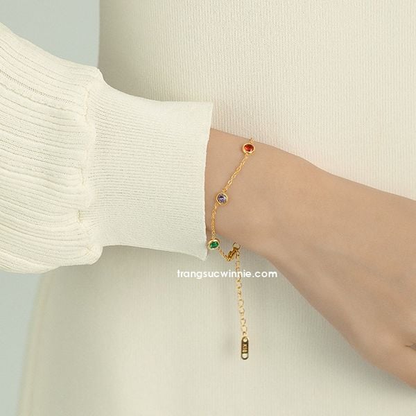  Lắc tay titan Color dot 