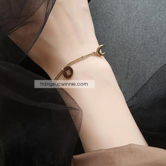  Lắc tay titan Cresent shine 