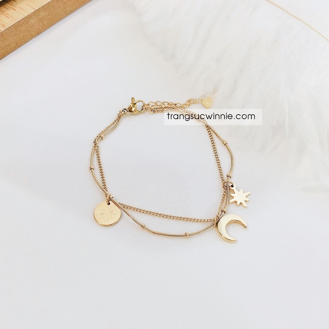  Lắc tay titan Cresent shine 