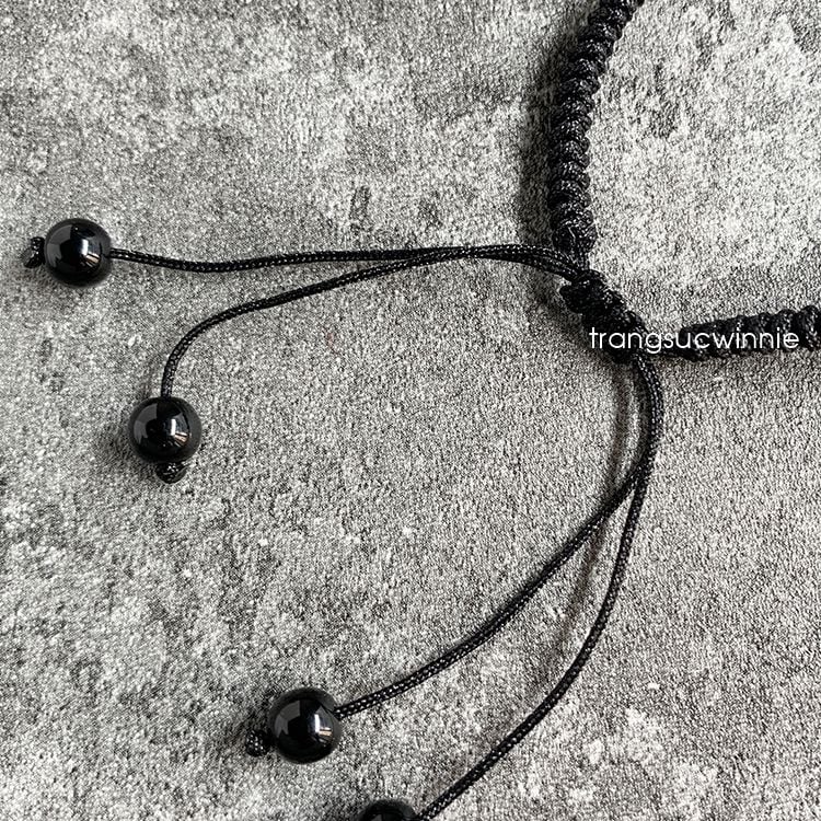  Lắc tay dây Khấu đen 