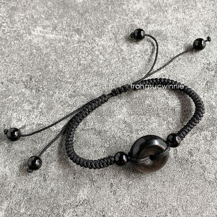  Lắc tay dây Khấu đen 