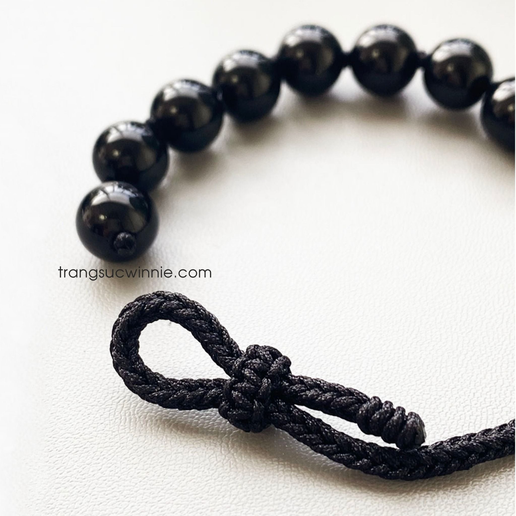  Lắc tay Mèo dây đen 