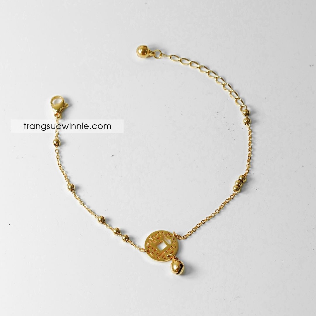  Lắc tay titan Đồng xu bi VG 