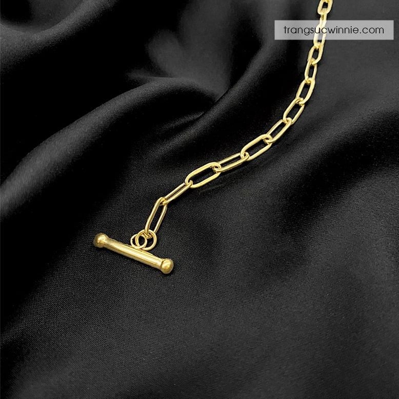  Lắc tay titan Golden chain OT 