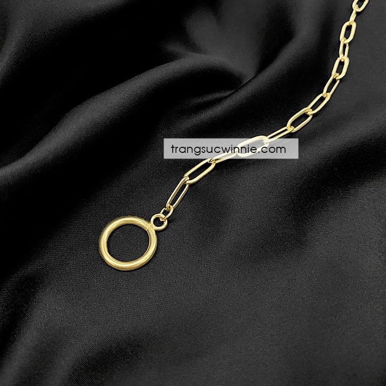  Lắc tay titan Golden chain OT 