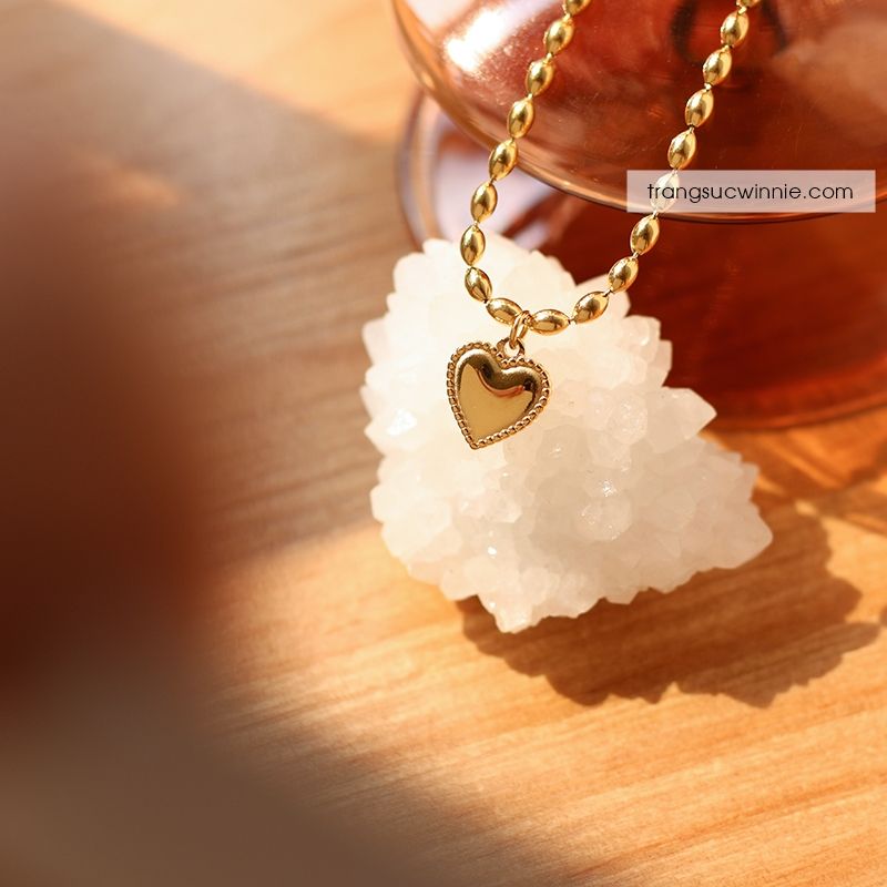  Lắc tay titan Heart grain 