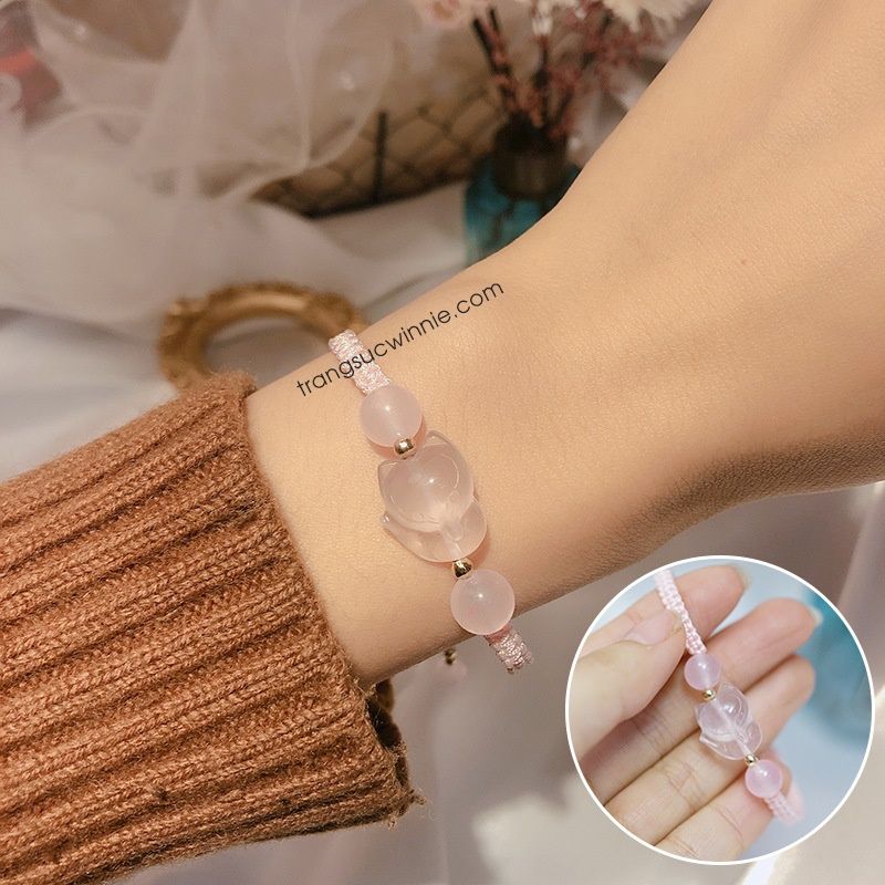  Lắc tay dây Hồ ly hồng 