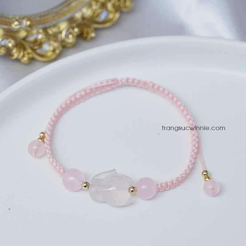  Lắc tay dây Hồ ly hồng 