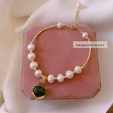  Lắc tay ngọc trai hồ ly xanh 