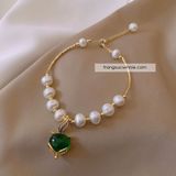  Lắc tay ngọc trai hồ ly xanh 