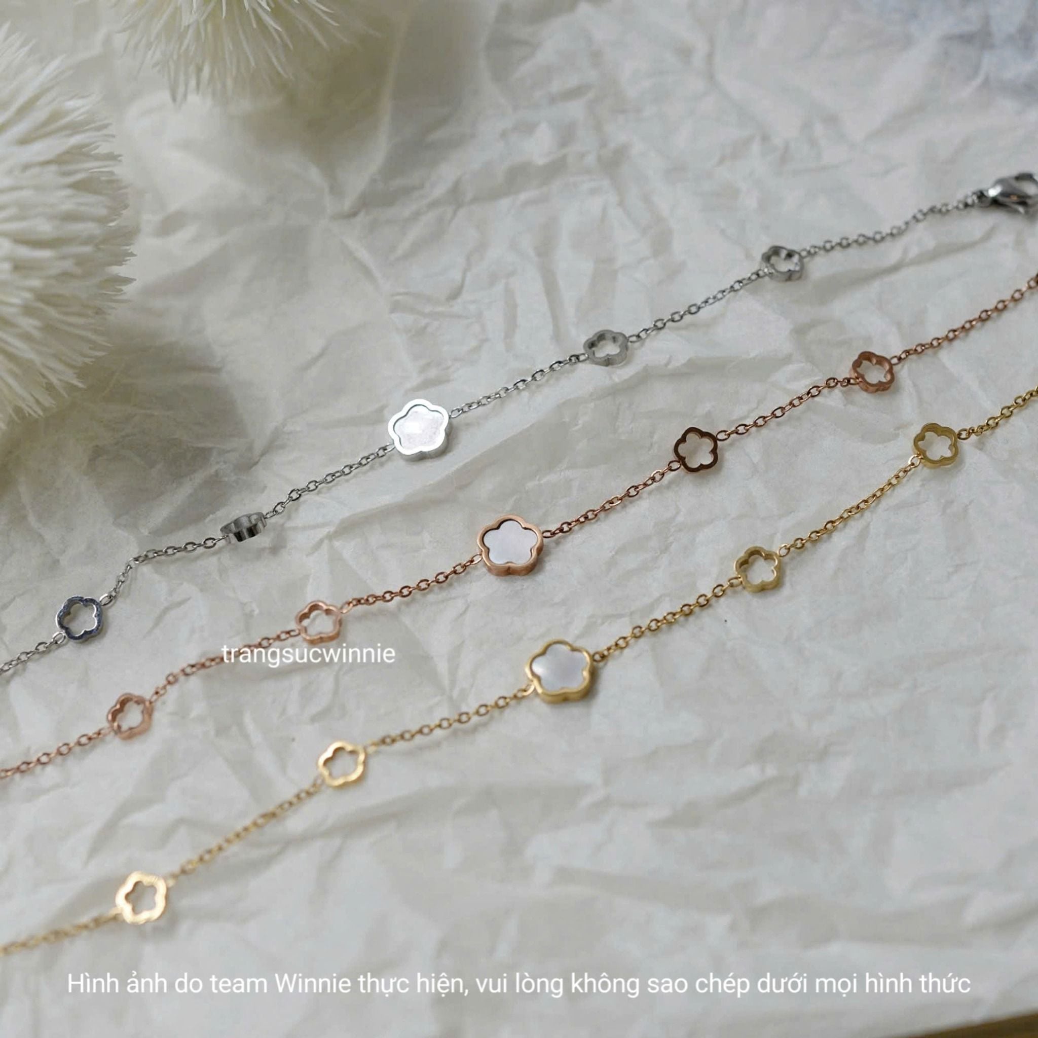  Lắc tay titan Hoa xà cừ 