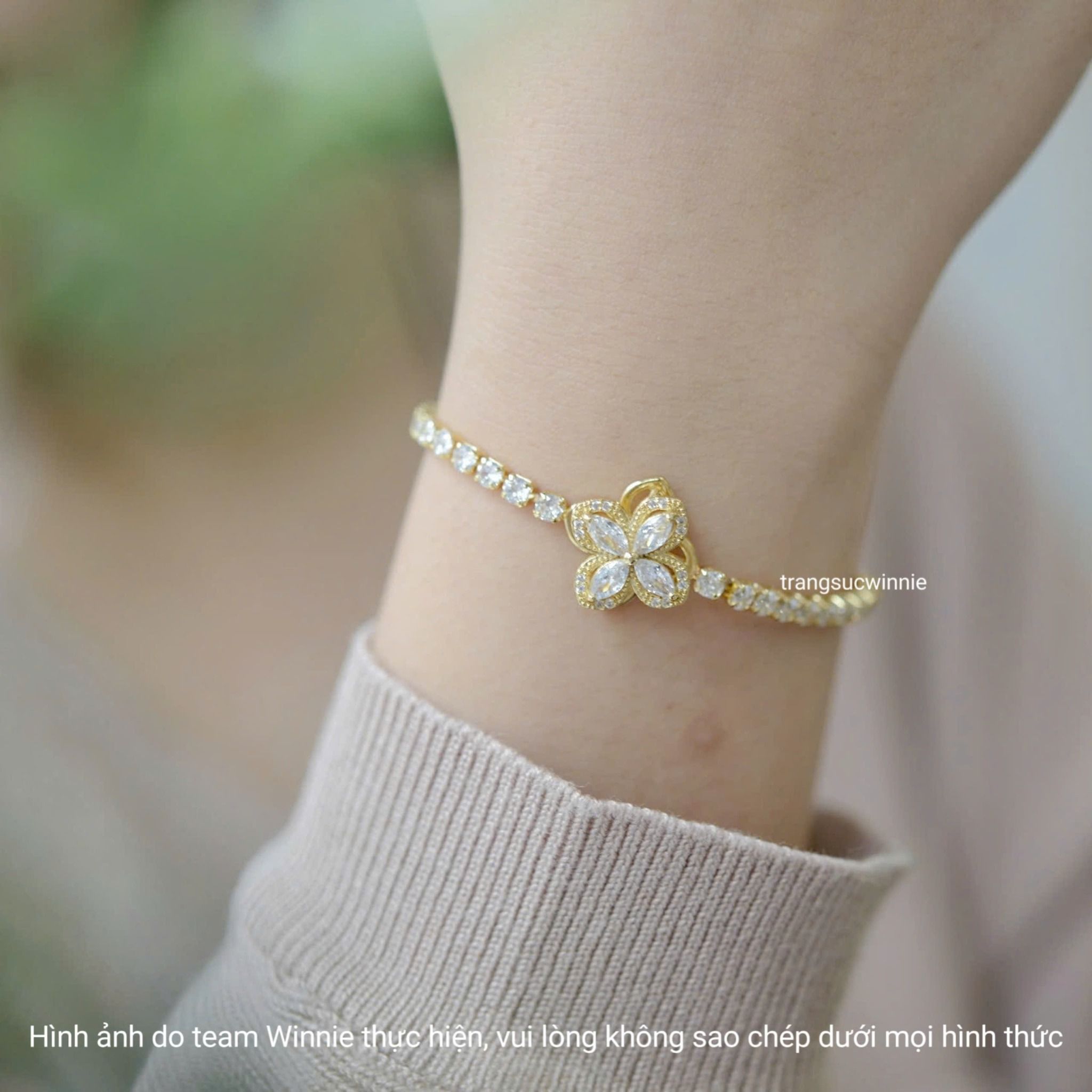  Lắc tay titan Hoa xoay VG 