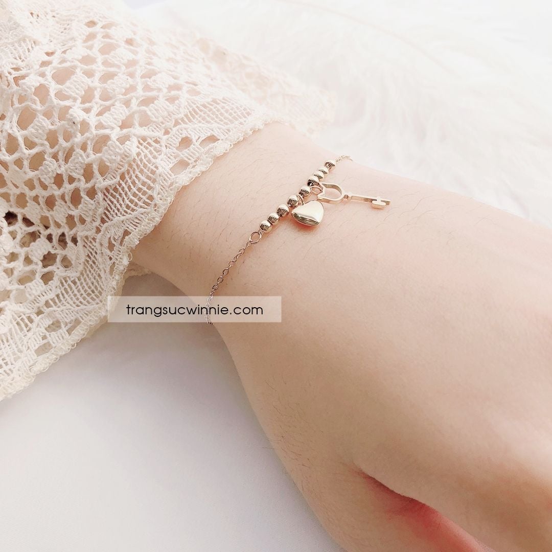  Lắc tay titan Key2heart 