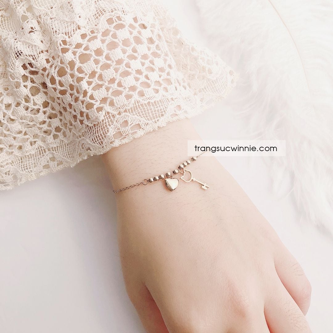  Lắc tay titan Key2heart 