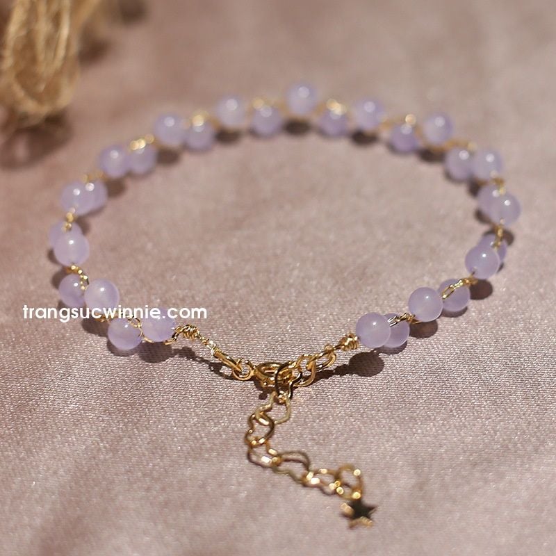  Lắc tay Kim sắc - tím 