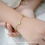  Lắc tay titan Laser clover 