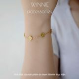  Lắc tay titan Laser clover 