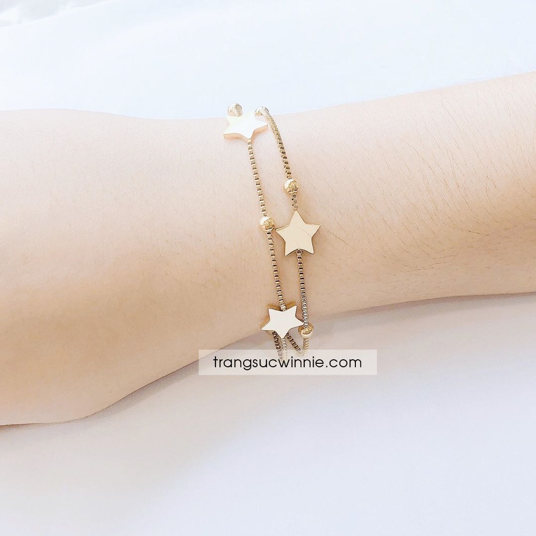  Lắc tay titan Layer Star 