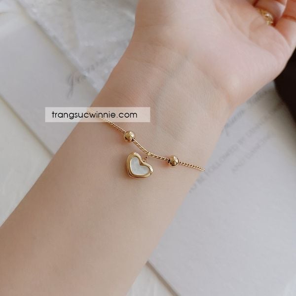  Lắc tay Nacre Heart VG 