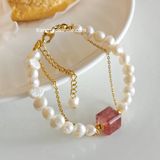  Lắc tay titan Ngọc trai ruby 