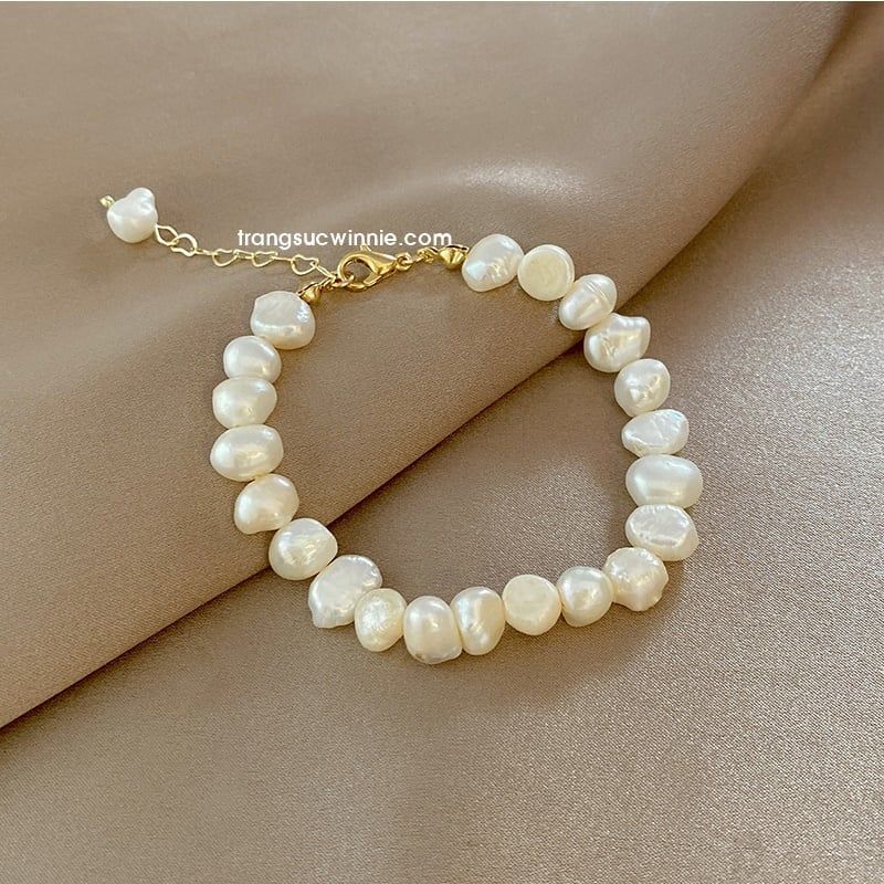  Lắc tay Ngọc trai thô 