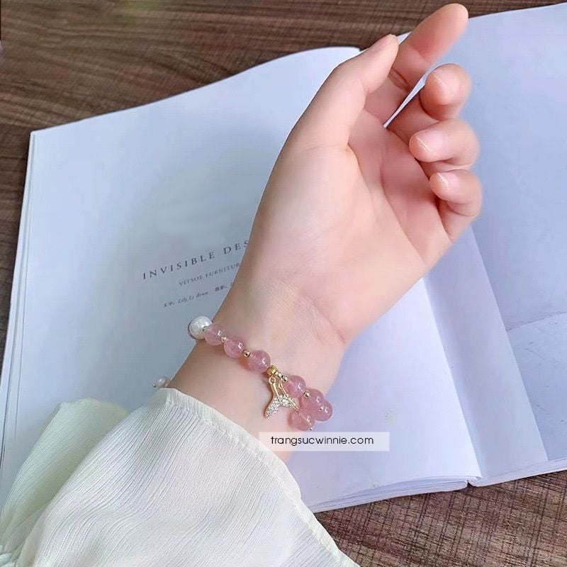  Lắc tay Tiên cá dâu 