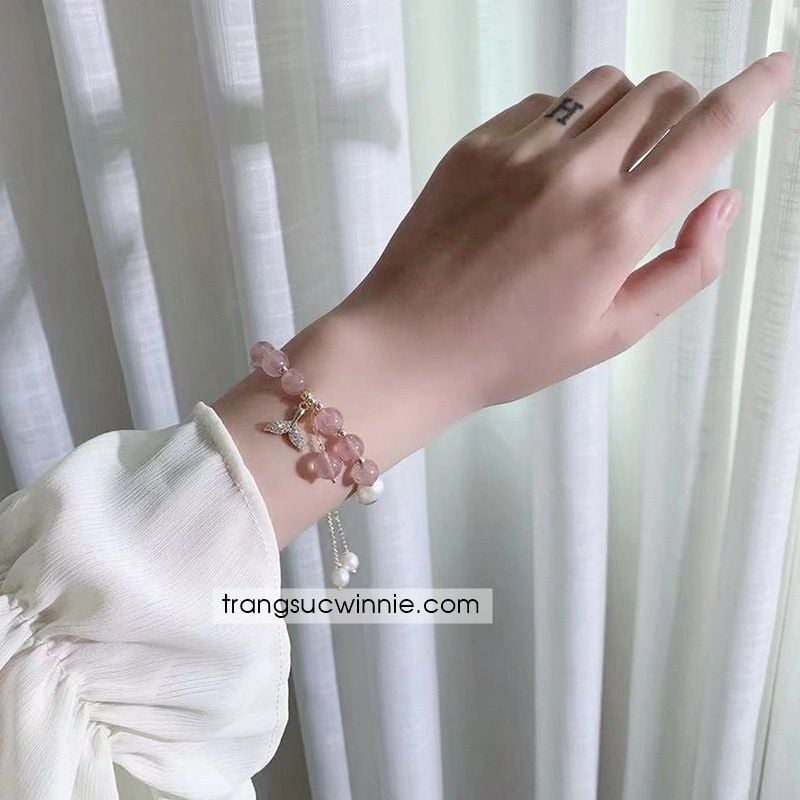  Lắc tay Tiên cá dâu 