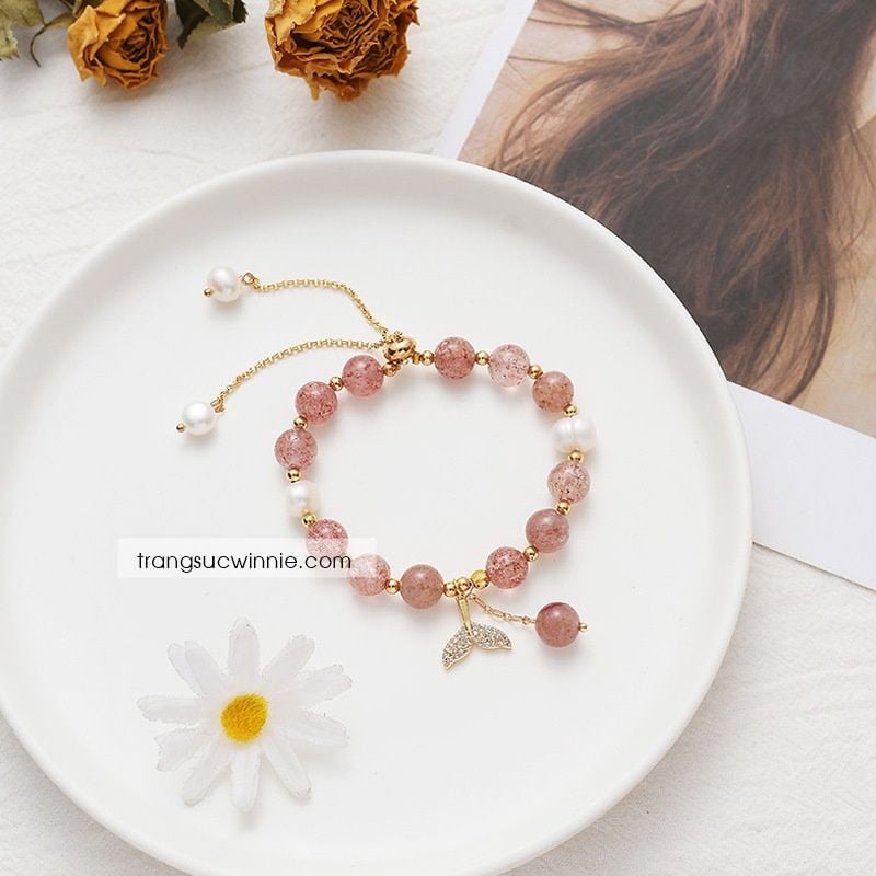  Lắc tay Tiên cá dâu 