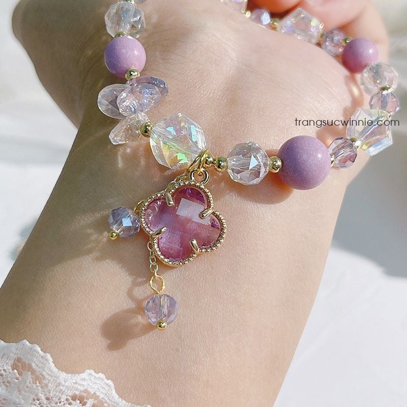 Lắc tay Pha lê Clover 