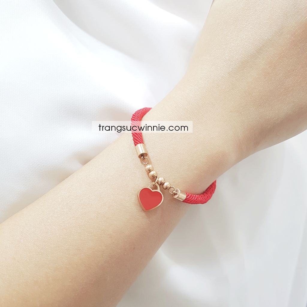 Lắc tay redline tim bi – Winnie Accessories