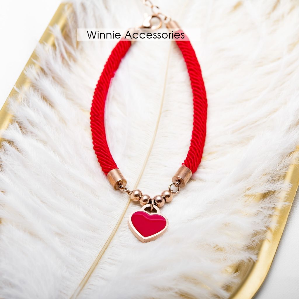 Lắc tay redline tim bi – Winnie Accessories