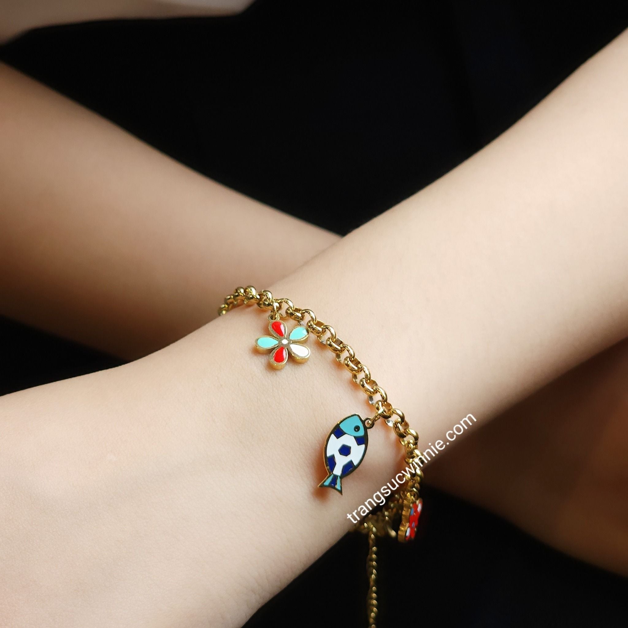  Lắc tay titan Rùa cá 