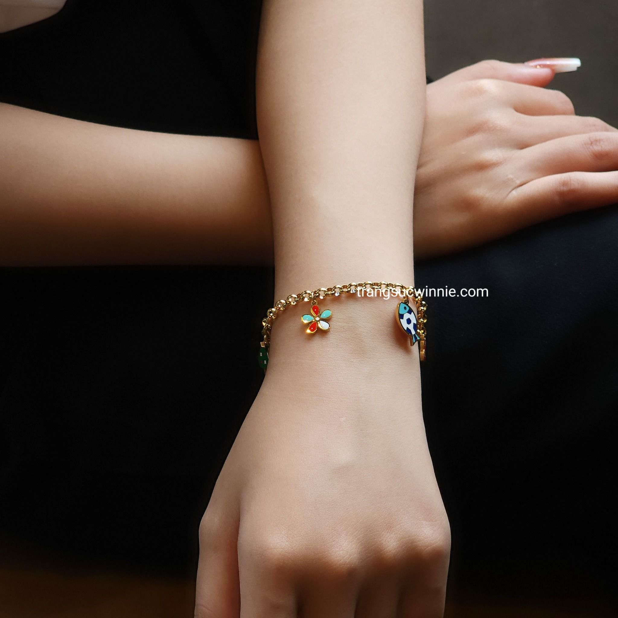  Lắc tay titan Rùa cá 