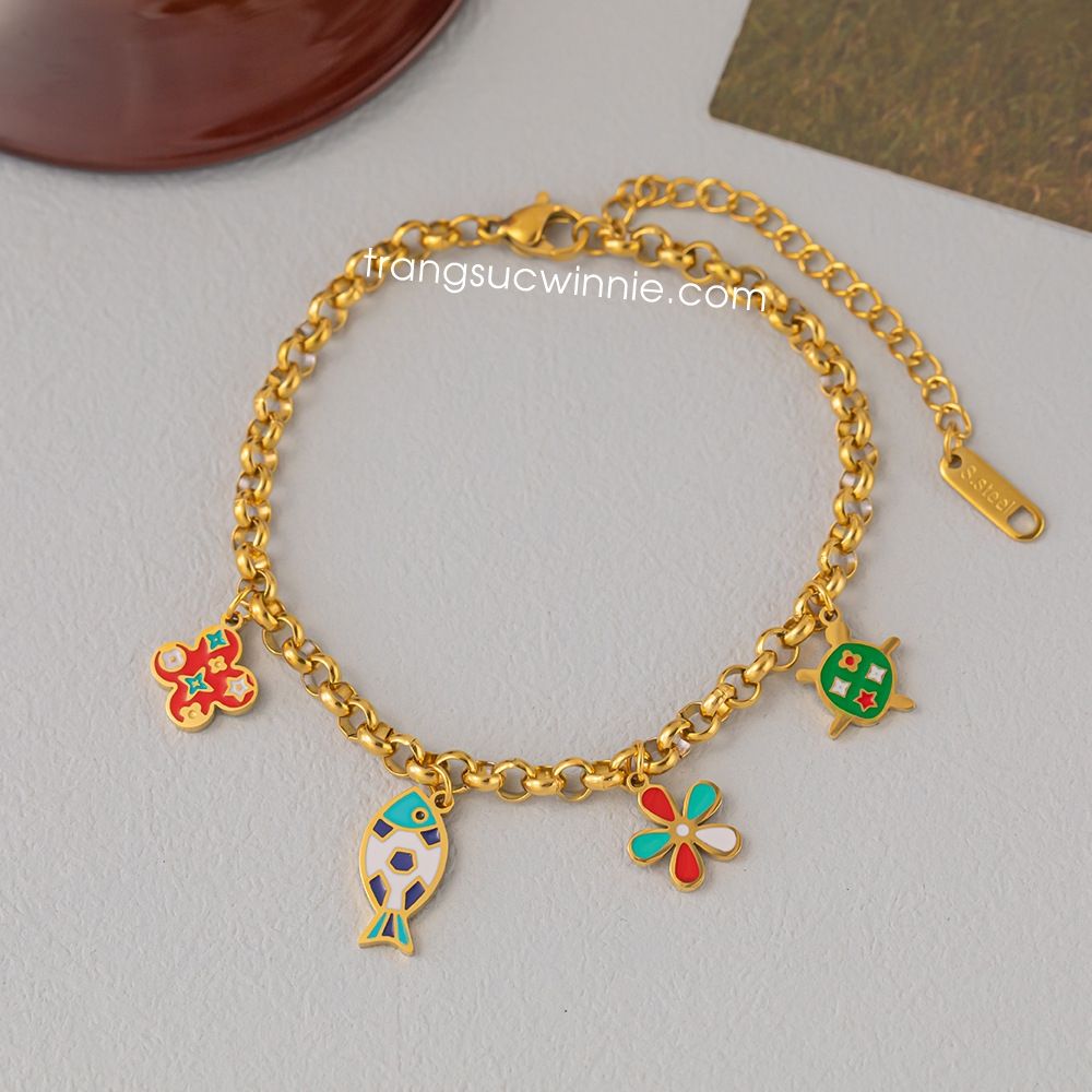  Lắc tay titan Rùa cá 