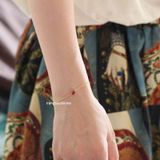  Lắc tay Bạc S925 Mono Pink heart 