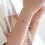  Lắc tay Bạc S925 Mono Pink heart 