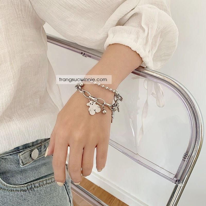  Lắc tay titan Teddy Chain 