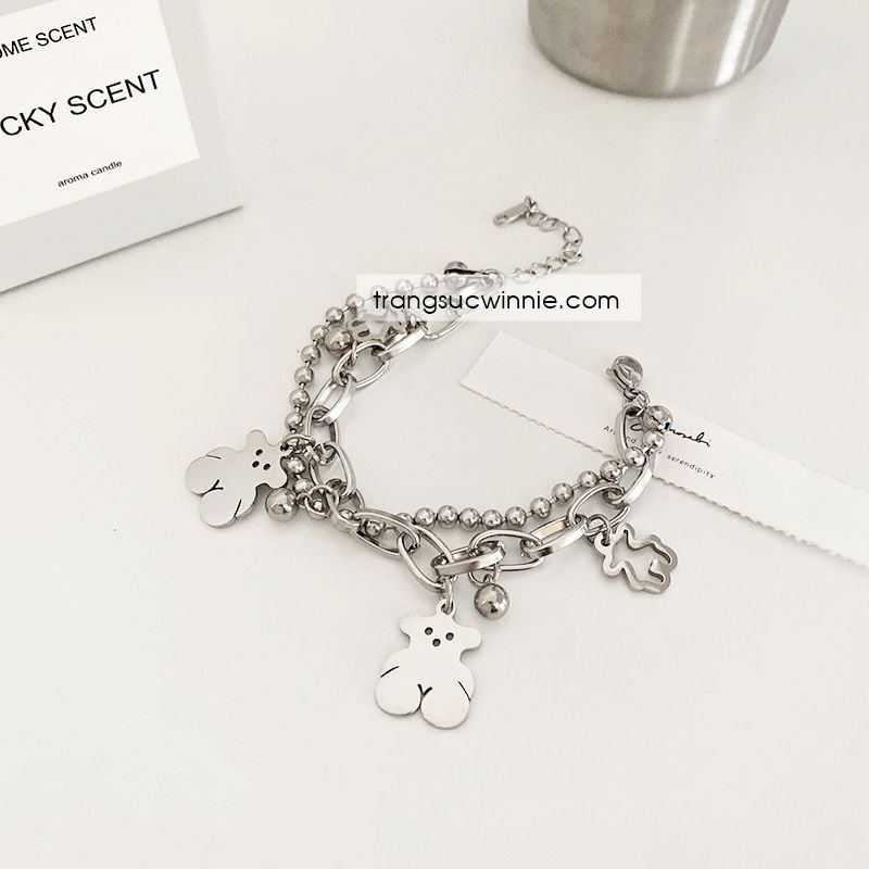  Lắc tay titan Teddy Chain 