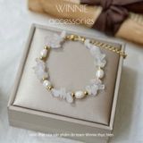  Lắc tay Titan Thạch anh hồng 