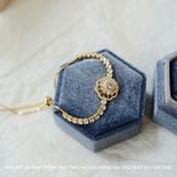  Lắc tay titan Thược dược trắng 