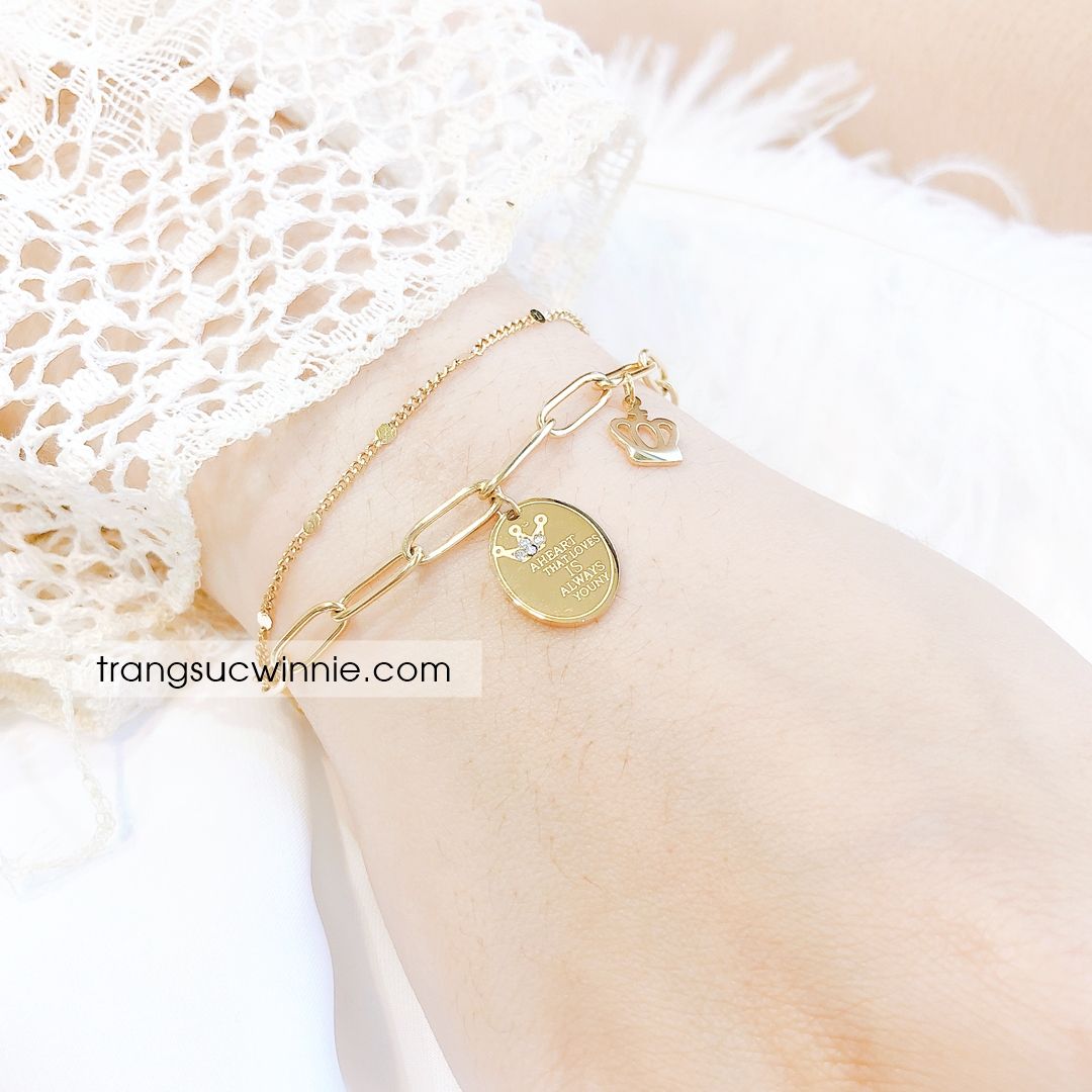  Lắc tay titan Tiara chain 